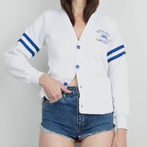 1960s Cardigan Sweatshirt School University Logo M